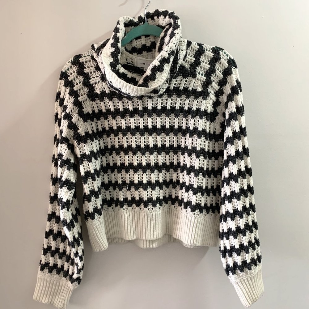 Cowl Neck Cropped Sweater